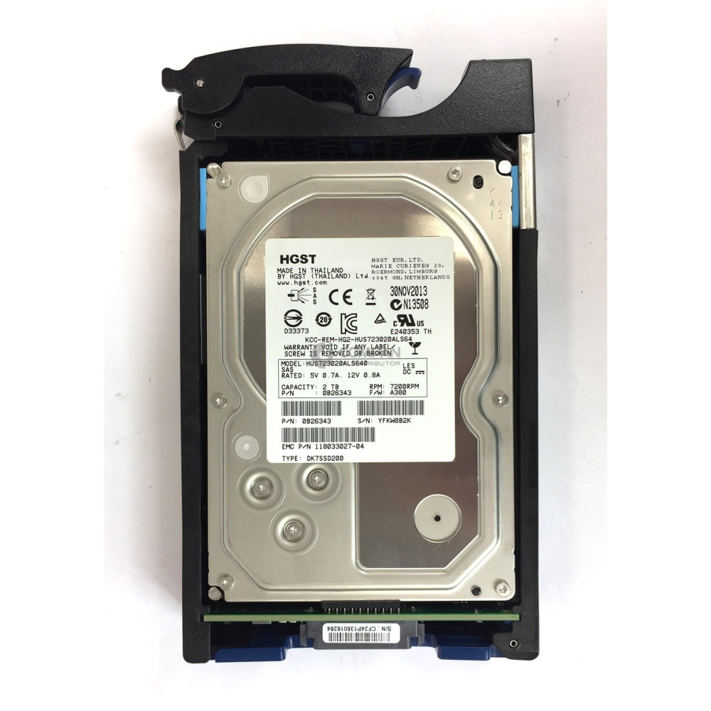 005050330 EMC HDD 2TB 7.2K SAS 6G 3.5" LFF HOT-SWAP
